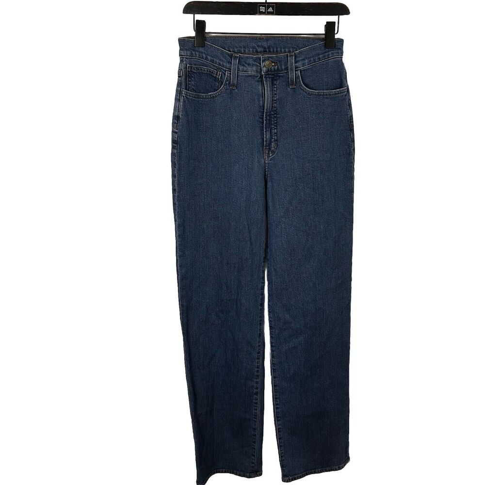 Womens Fairdale Jeans Tall Perfect High Rise Wide Leg Jeans Dark Wash 26T